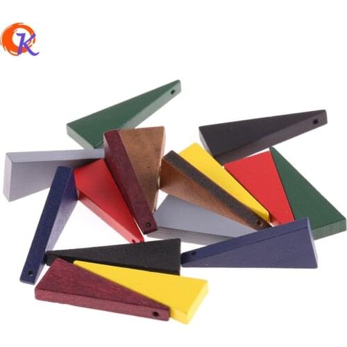 Cordial Design 200Pcs 15*40MM Jewelry Accessories/Natural Wood Beads/Triangle Shape Beads Making/Hand Made/Earring Findings