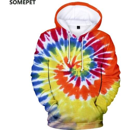 3D Tie Dye Flashbacks Hoodie Sweatshirt Women Men Colorful Psychedelic Hoodies Sweatshirt Girls Oversized Pullover Jacket