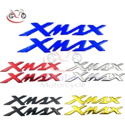 Motorcycle 6 Colors 3D Emblem Badge Decal Tank Wheel Logo "XMAX" Sticker Tank Pad Protector Decal For Yamaha X-MAX XMAX