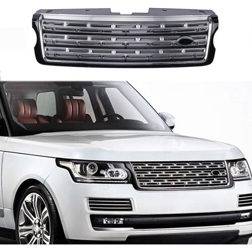 Auto Grille For Range Rover Vogue 2013 2014 2015 2016 2017 Side Plate Modified Front Bumper Mesh Cover Grills Trims