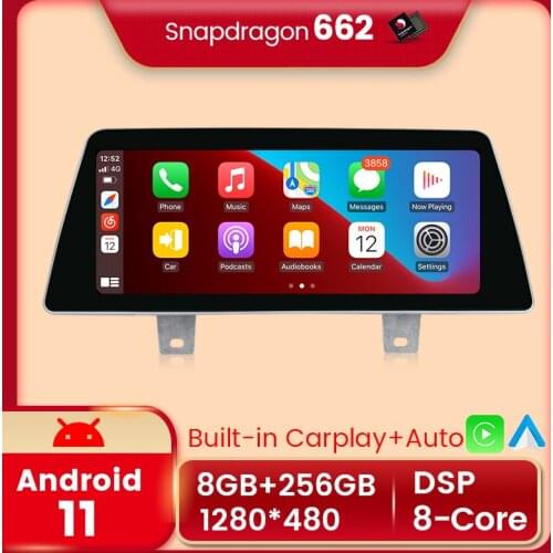Qualcomm Snapdragon 662 Android 11 8G+256G 1920x720 Car Multimedia Player Navigation for BMW 5 Series G30 2018 EVO Carplay AUTO