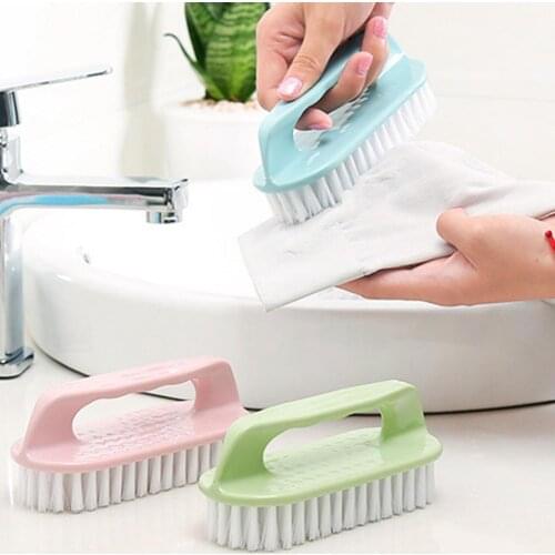 High Density Cleaning Brush Labor-saving Plastic Deep Scrubbing Laundry Brush for Home