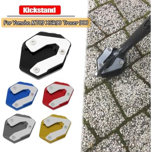 For YAMAHA MT09 FZ09 FJ09 Tracer 900 GT 900GT XSR900 2020 2019 CNC Kickstand Foot Side Stand Extension Pad Support Plate Enlarge