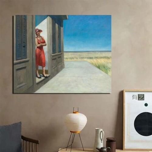 Edward Hopper South Carolina Morning Canvas Painting Print Living Room Home Decor Modern Wall Art Oil Painting Poster Artwork