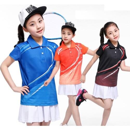 Girls tenis masculino,china table tennis shirt,Children short sleeved table tennis suit,kids badminton shirt,sport jerseys