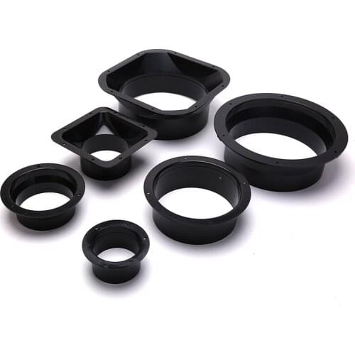 1pc ABS Round Pipe Flange Seat Aluminum Tube Air Ventilation Hose Connector Exhaust Duct Fresh Air System Vent Hardware