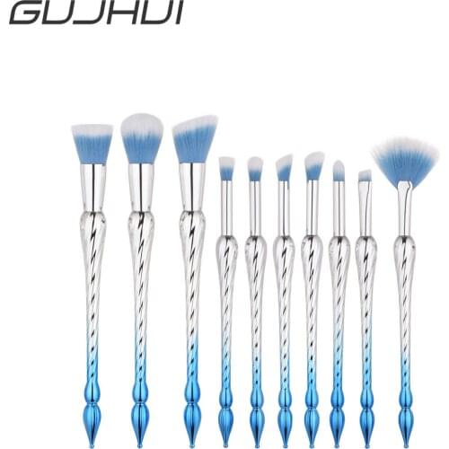 10pcs Makeup Brushes set Cosmetic Tools For Powder Foundation Blending Eyebrow Brush Facial Make Up Tools kit