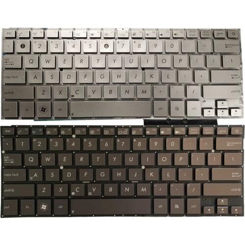 New Laptop US Keyboard For Asus UX31 UX31A UX31LA UX31E Silver/Brown Without Backlit/Frame