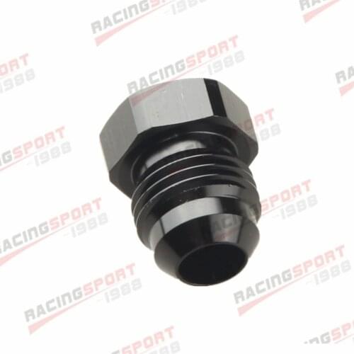 New AN6 AN-6 Plug Fitting Male Flare Adapter Black Aluminum Alloy AN Plug
