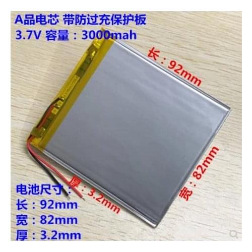 New 3.7V polymer lithium battery 3000mAh 358292 large capacity charging Tablet PC 358095