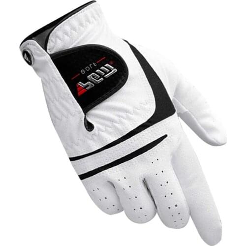 1pc Men Soft Elastic Outdoor Left Right Sports Golf Gloves Training Sweat Absorbent Synthetic Cabretta Leather Wear Resistant