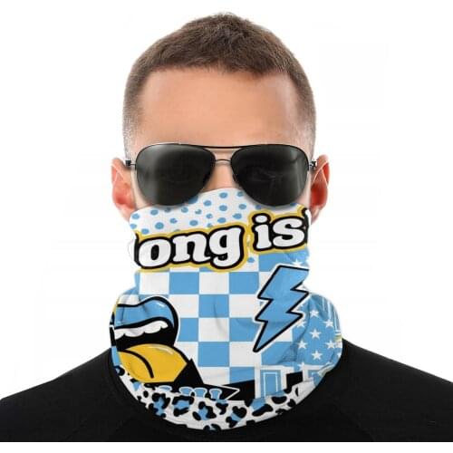 Long Island Scarves Half Face Mask Unisex Fashion Tube Mask Seamless Bandana Multi-functional Headband Outdoor Hiking