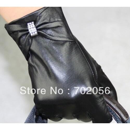 Ladies rithstone Genuine Leather Gloves skin gloves LEATHER GLOVES #3140