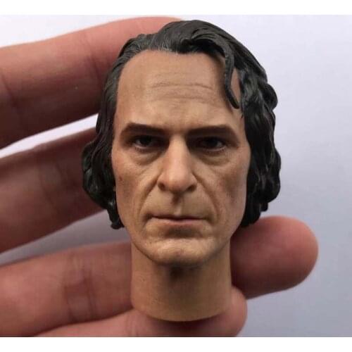 1/6 Joaquin Phoenix Head Sculpt Joker Prequel Head Carving Model Toy Accessories for 12in Action Figure Phicen Tbleague Body