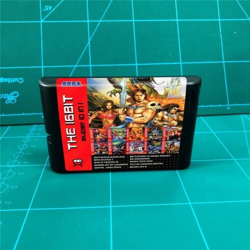 10 in 1 - 16 bit MD Games Cartridge For MegaDrive Genesis console
