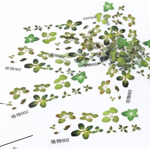 16 Pcs/set DIY Crystal Epoxy Filler 3D Resin Painted Goldfish Leaf Duckweed Filling Crafts Making Material Sticker X7YC
