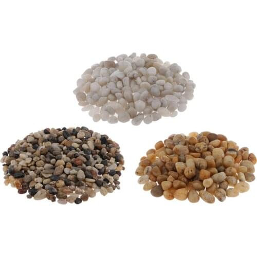 5pcs/pack Decorative Pebbles Gravel Stone Decor Accessory for Aquarium