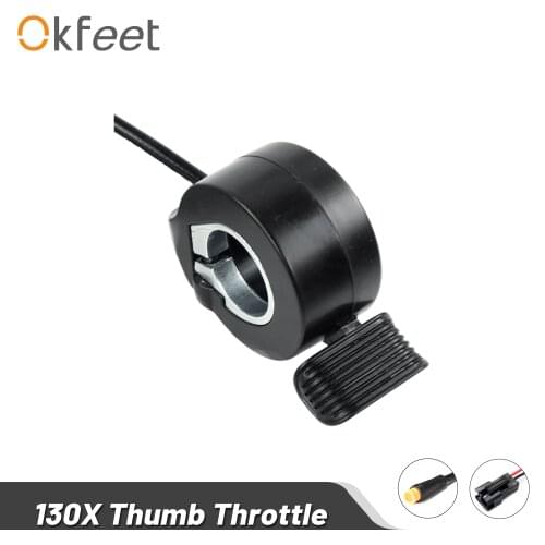Okfeet Wuxing Throttle Electric Scooter Bike 130X Thumb Throttle Accelerator for Ebike Bicycle Conversion Kit
