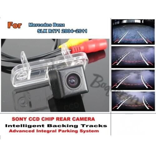 Car Intelligent Parking Tracks Camera / For Mercedes Benz SLK R171 2004~2011 HD CCD Back up Reverse Camera / Rear View Camera