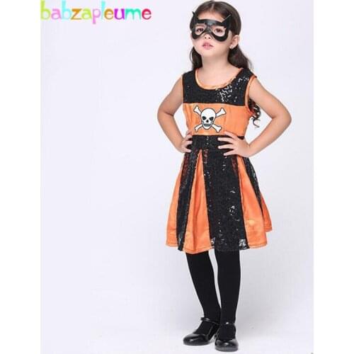 Babzapleume Brand Autumn Girls Clothes Halloween Cartoon Cosplay Dance Costume Girls Outfits Childrens set Kids Clothing Y031
