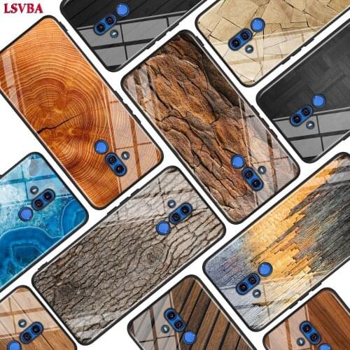 Black Cover Texture Wood for Huawei Mate 30 20 20X 10 Lite Y9 Y7 Y6 Y5 Pro Prime Lite 2019 2018 Phone Case