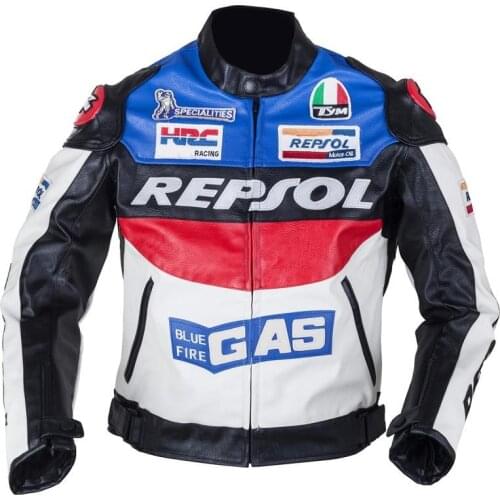 DUHAN Men Moto GP Racing Leather Jackets motorcycle Riding protective gear Jackets Motorbike Riding PU leather Jacket
