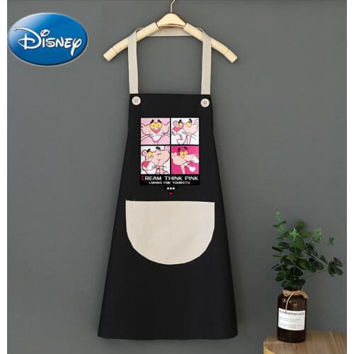 Disney Apron Pink Panther New Home Kitchen Waterproof Net Red Work Clothes Oil-proof Custom Small Fresh Female Adult