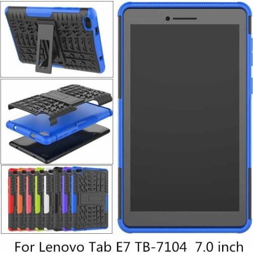 Heavy Duty 2 in 1 Hybrid Rugged Case For Lenovo Tab E7 2018 Tablet Funda Cover For Lenovo Tab E7 7104 TB-7104F 7 inch case + pen