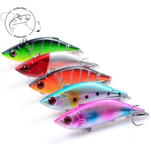 Artificial VIB Sinking Wobblers 7cm/10g 3D Eyes Plastic Fishing Bait Diving Depth 0.5-2M Professional Fishing Lure Hard Bait