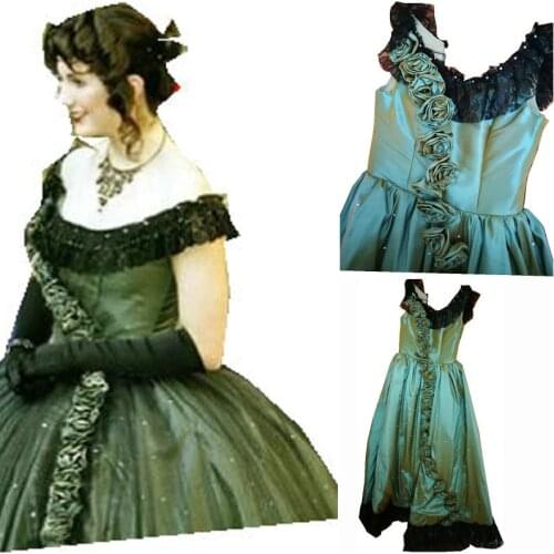 History! Customer-made 17 Century Vintage Costumes Renaissance Dress Steampunk dresses Gothic Cosplay Halloween Dresses D-180