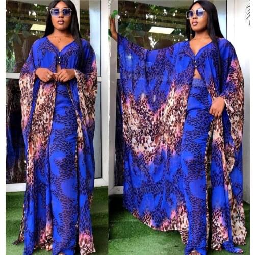 Two Piece Set Women Clothes African Dresses Party Dashiki 2021 Summer Long Maxi Dress Sets Pants Suits 2 Piece Outfits Plus Size