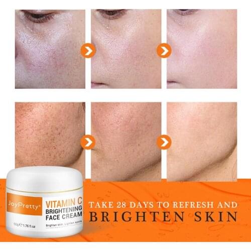 50g Vitamin C Face Cream Remove Dark Spots Whitening Moisturizing Anti-Aging Firming Facial Cream Beauty Skin Care Day Creams