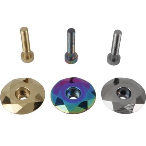 Mountain Bike CNC Bearing Cover Modified Front Fork Head Cover Aluminum Alloy Headset Screws
