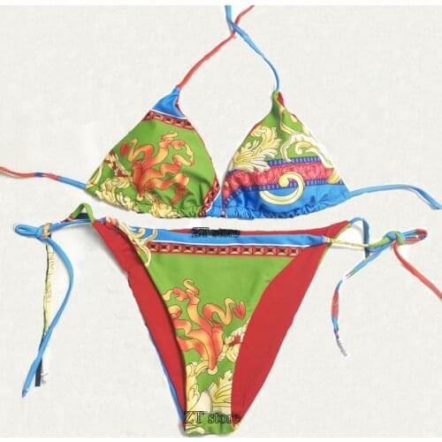 New Sexy High Waist Bikini Women Swimsuit Push Up Swimwear Print Bikini Set Brazilian Bathing Suit Beachwear Swimming Suit