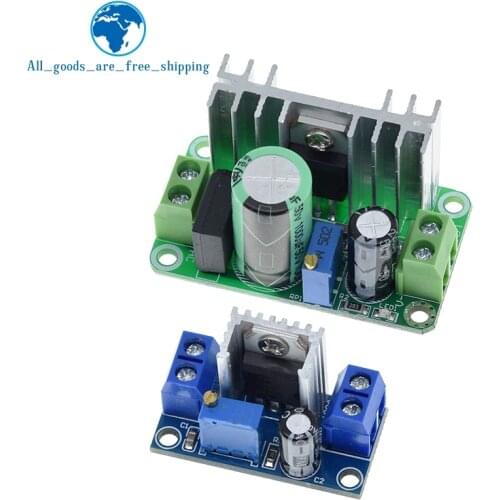 LM317T DC-DC Adjustable Converter Buck Step Down Circuit Board Module Linear Regulator Power Supply with rectifier filter