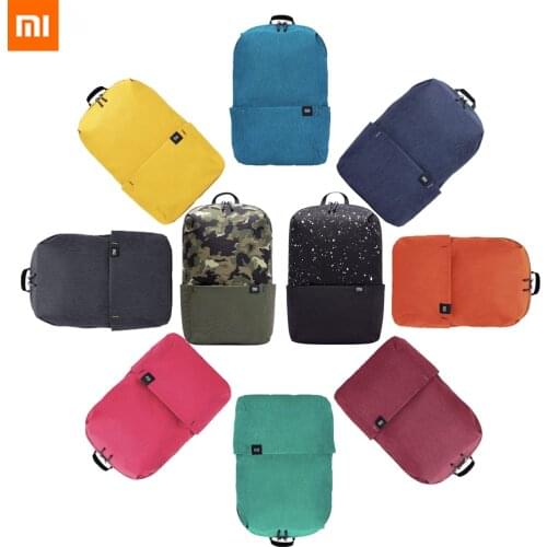 New Xiaomi Colorful Mini Backpack Bag 8 Colors Level 4 Water Repellent 10L Capacity 165g Weight YKK Zip Outdoor Smart Life