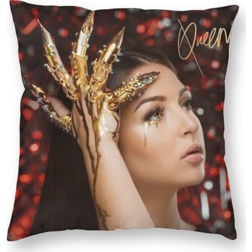 Eva Queen Music Cushion Cover Sofa Living Room French Singer Square Throw Pillow Case 45x45cm Coussin Exterieur
