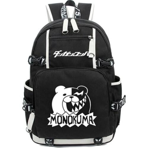 New Dangan Ronpa Danganronpa Monokuma Backpack Cosplay School Bags For Teenage Girls Shoulder Bag Luminous Students Travel Bags