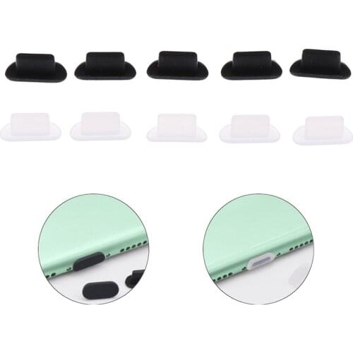 10Pcs Dustproof Cover Cap Jack USB Port Anti-dust Plug For Lightning Charger Port