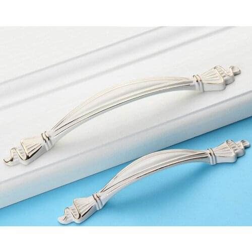 Ivory White Cabinet Door Handle European-style Paint Closet Drawer Knob Modern Minimalist Furniture Handle Decorative Hardware