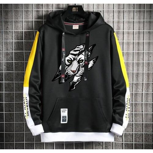 Bungo Stray Dogs Anime Hoodie teenagers Popular Harajuku Hoodeds Pullover Streetwear Casual Fake Two-Piece jacket men coat