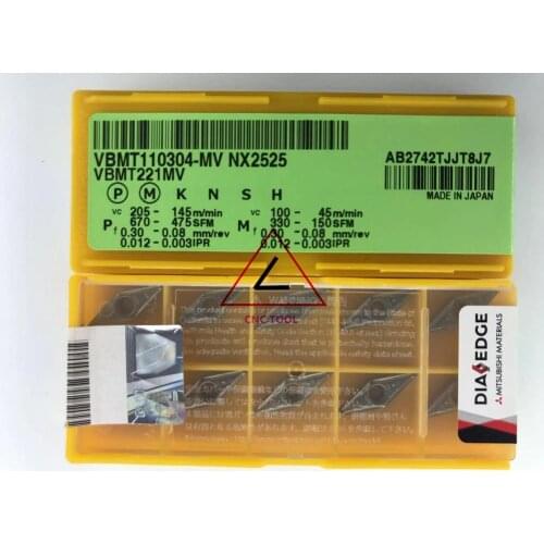 VBMT 110304 MV NX252510pcs original Mitsubishi turning insert DIAEDGE