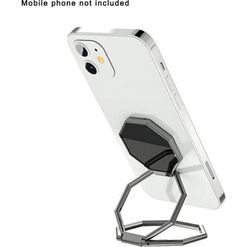 Octagon Foldable Mobile Phone Holder Ring Buckle Mobile Desktop Phone Holder Car Mobile Metal Phone Holder
