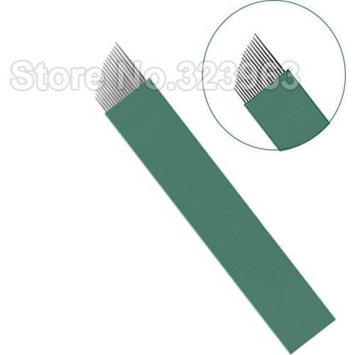 0.16mm Lamina Tebori Microblading Needles 9 12 14 15 18 2115U 16U 12 U 18U for Permanent Makeup Blade Manual Pen Tattoo Needles