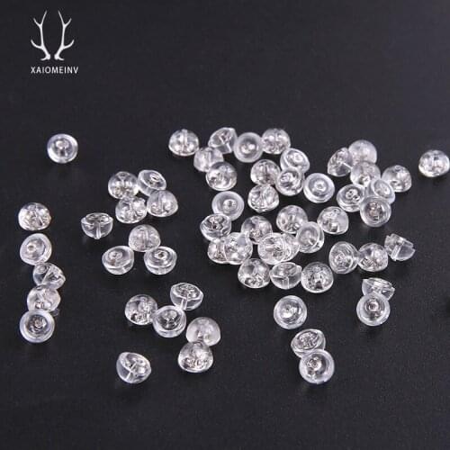 10pcs Invisible Hypoallergenic Rubber Ear Plug Earplugs Earrings For Women Accessories Modern Diy Jewelry Findings Wholesale