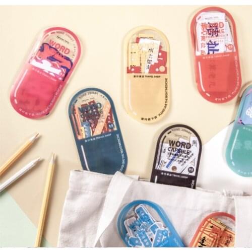 12pcs/LOT character capsule series Creative decoration material cute DIY non drying adhesive sticker