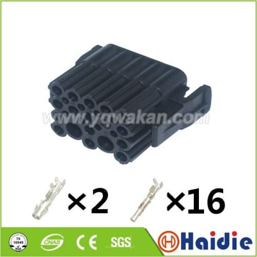 2sets auto 18pin plastic housing plug wire electric cable connector