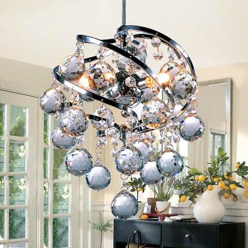 Free Shipping Modern Fashional Mini W260*H800mm G5.3*3 Crystal Chandelier Pendant Lamp For Dinning Room