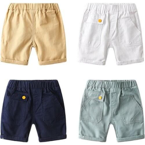 Childrens Clothes Baby Boy Summer Shorts Cotton Soft Half Trousers Casual Outdoor Elastic Waist Short Style Pants For Kid
