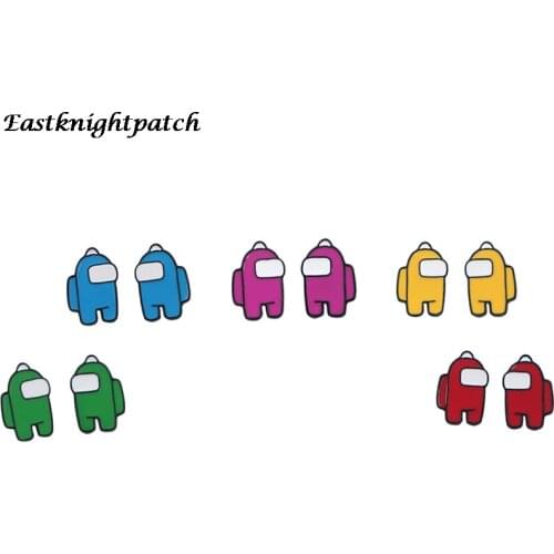 E2465 Cartoon Game Steel Pierce Ear Stud kids Cute Earrings For Womens Enamel Earrings Party Jewelry Gifts